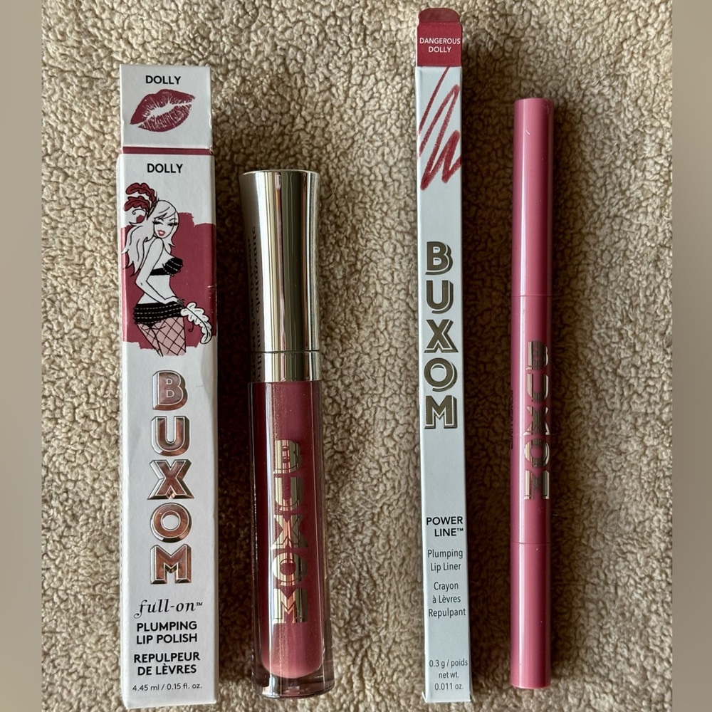 NWT Buxom Full-On Plumping Lip Polish & Powerline Plumping Lip Liner bundle